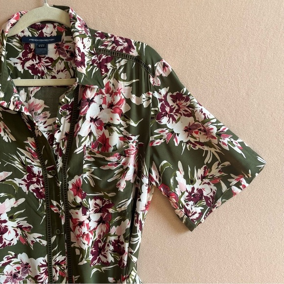 French Connection Lightweight Floriana Floral-Print Maxi Dress Beltes in size 4 - Picture 3 of 16